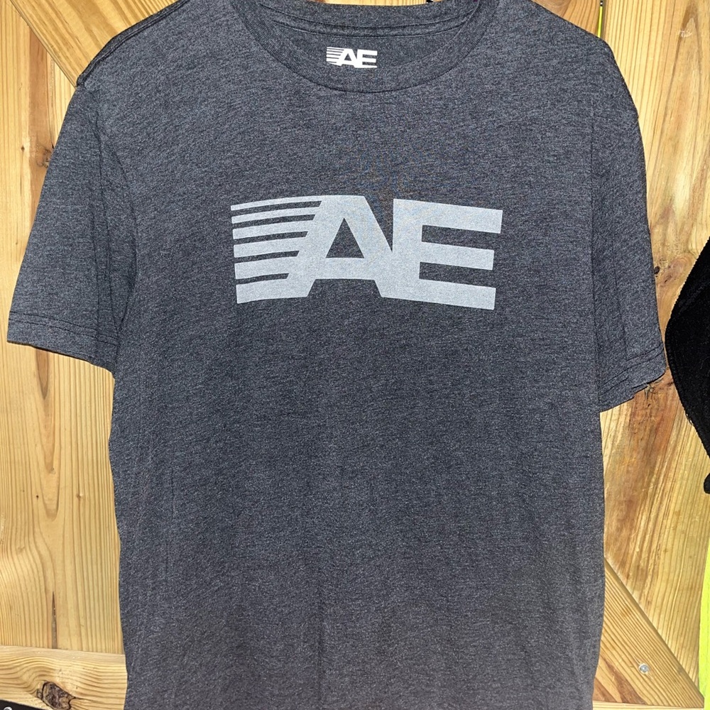 American Eagle Outfitters Charcoal Graphic Tee